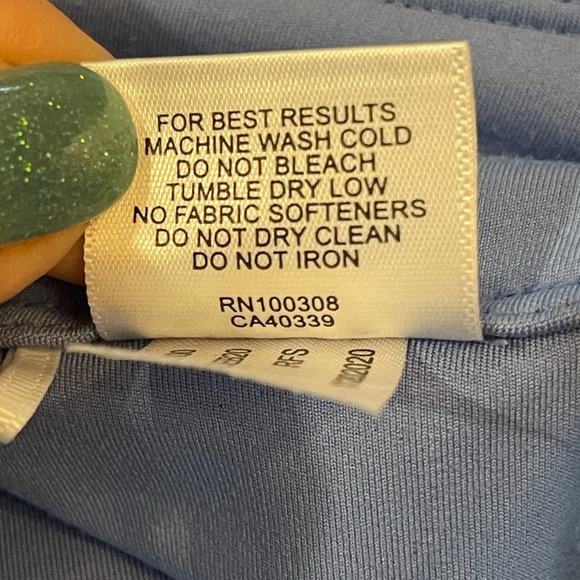 Peter Millar Golf Skort Blue White Striped Polyester SZ Small - Picture 8 of 8